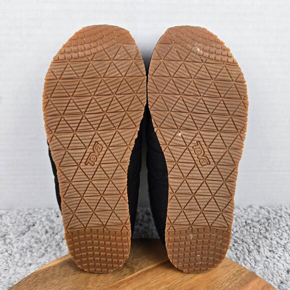 Teva Womens 9 ReEmber Black Gum Quilted Slip On Casual Comfort Moc Clog Slipper - Picture 8 of 12